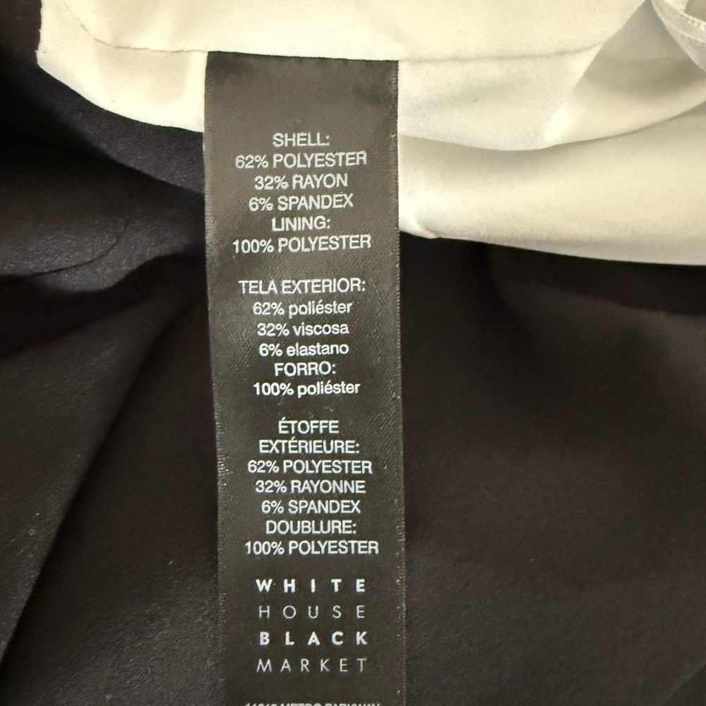 White House Black Market Black, Blue and White Colorblock Dress - Picture 4 of 5